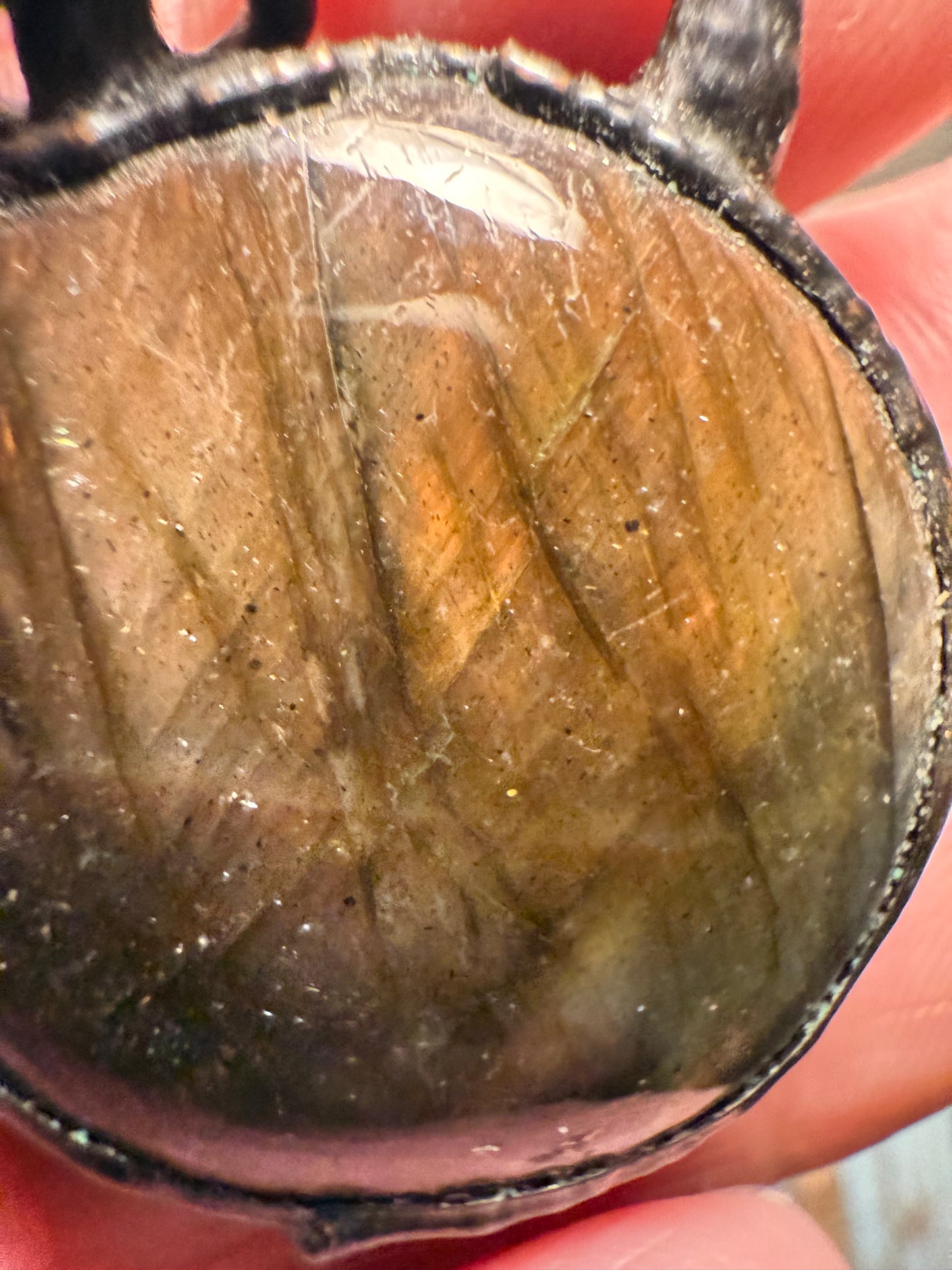 Purple/Orange Labradorite Round
